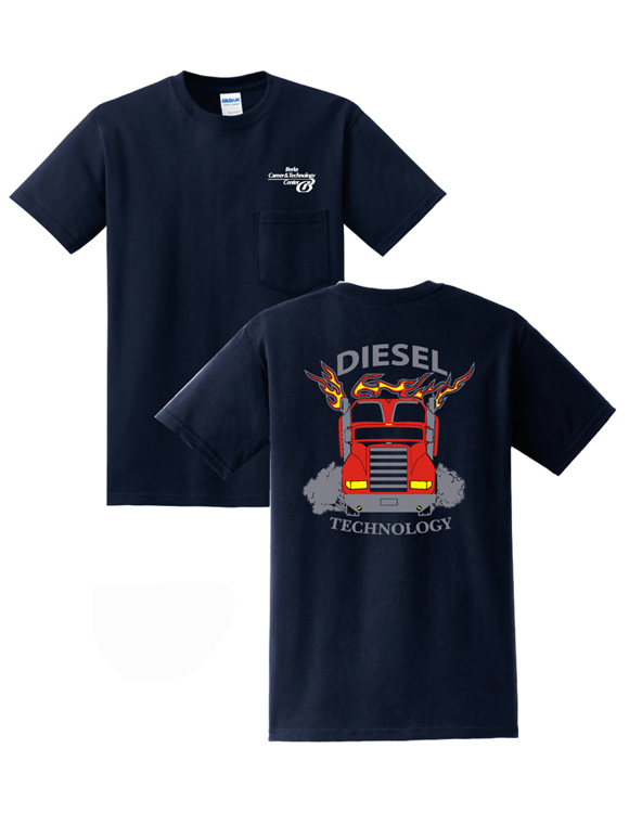 Picture of Navy Diesel Pocket Tee