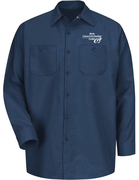 Picture of Navy Long Sleeve Work Shirt
